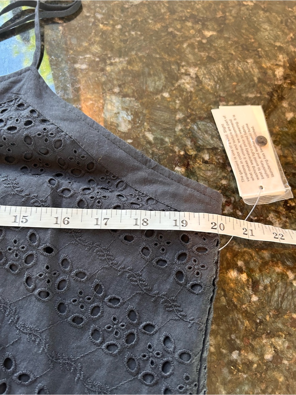 NWT And Now This Tiered Eyelet Maxi Dress. Racer back. Cotton. Boho. Prairie. XL - Picture 7 of 9